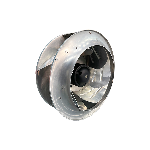 Widely used in industrial HVAC, this EC metal centrifugal fan is efficient, adjustable, and robust, providing reliable air circulation with high speed and large airflow.