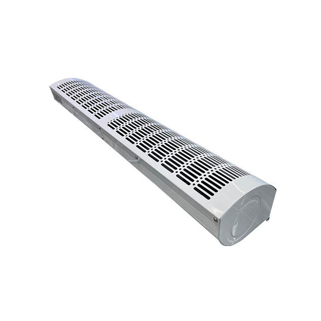 An air curtain machine is a device used to control the exchange of indoor and outdoor air. It achieves this by generating airflow and forming an air curtain barrier, effectively preventing the crossover of indoor and outdoor air.
